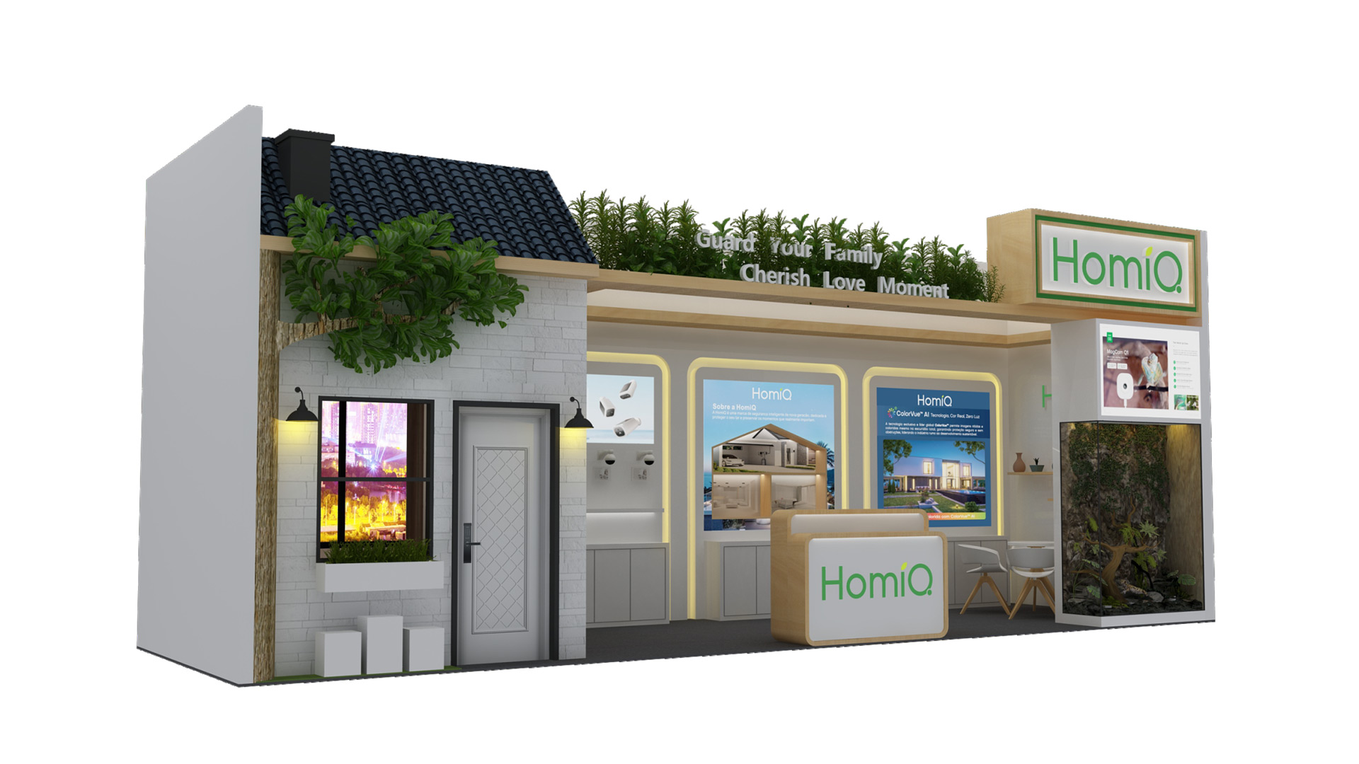 2026香港电子展-GVHomiQ荷马智居展位设计、展位搭建