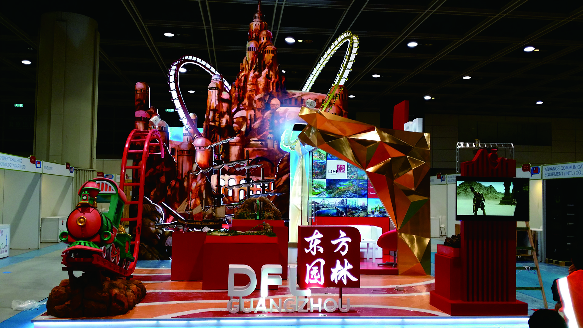 【澳门展会】东方园林展位设计、展位搭建