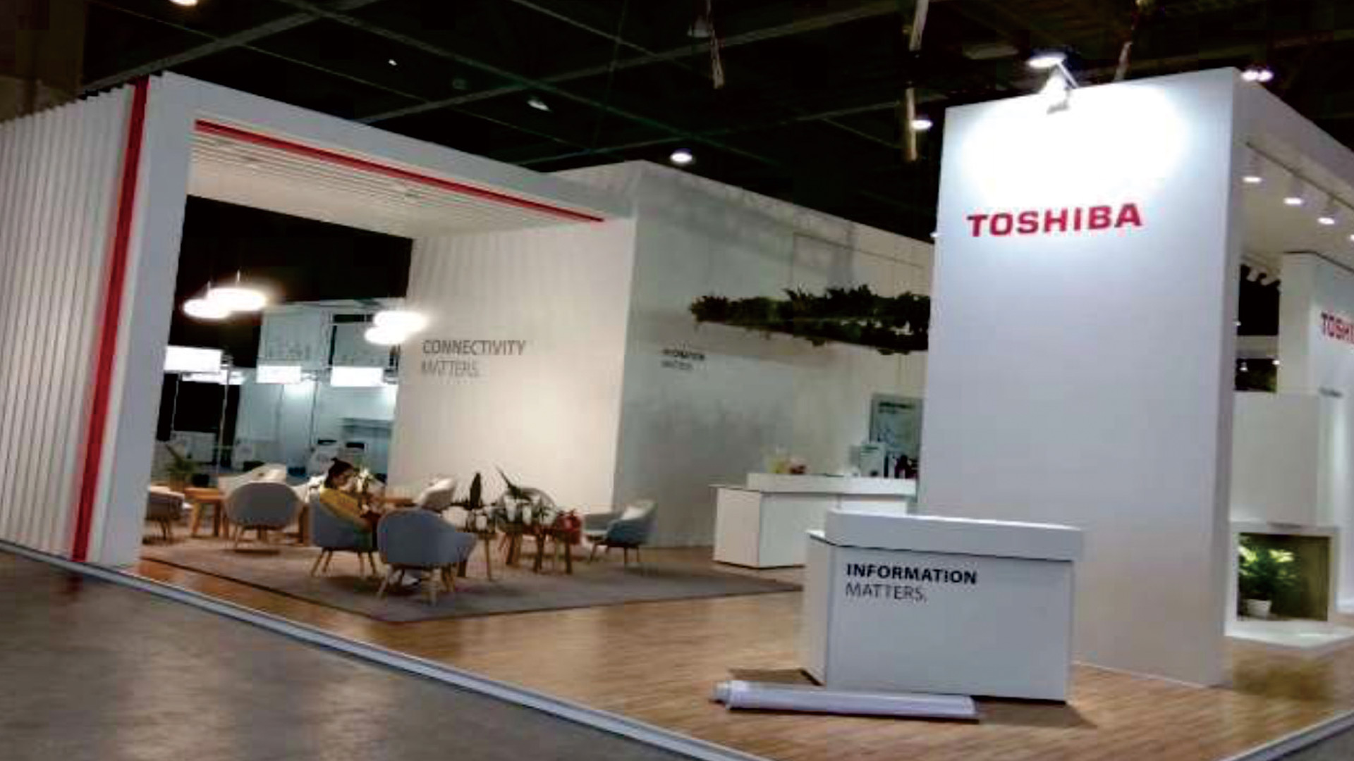 广州-TOSHIBA电子展展位设计、展位搭建